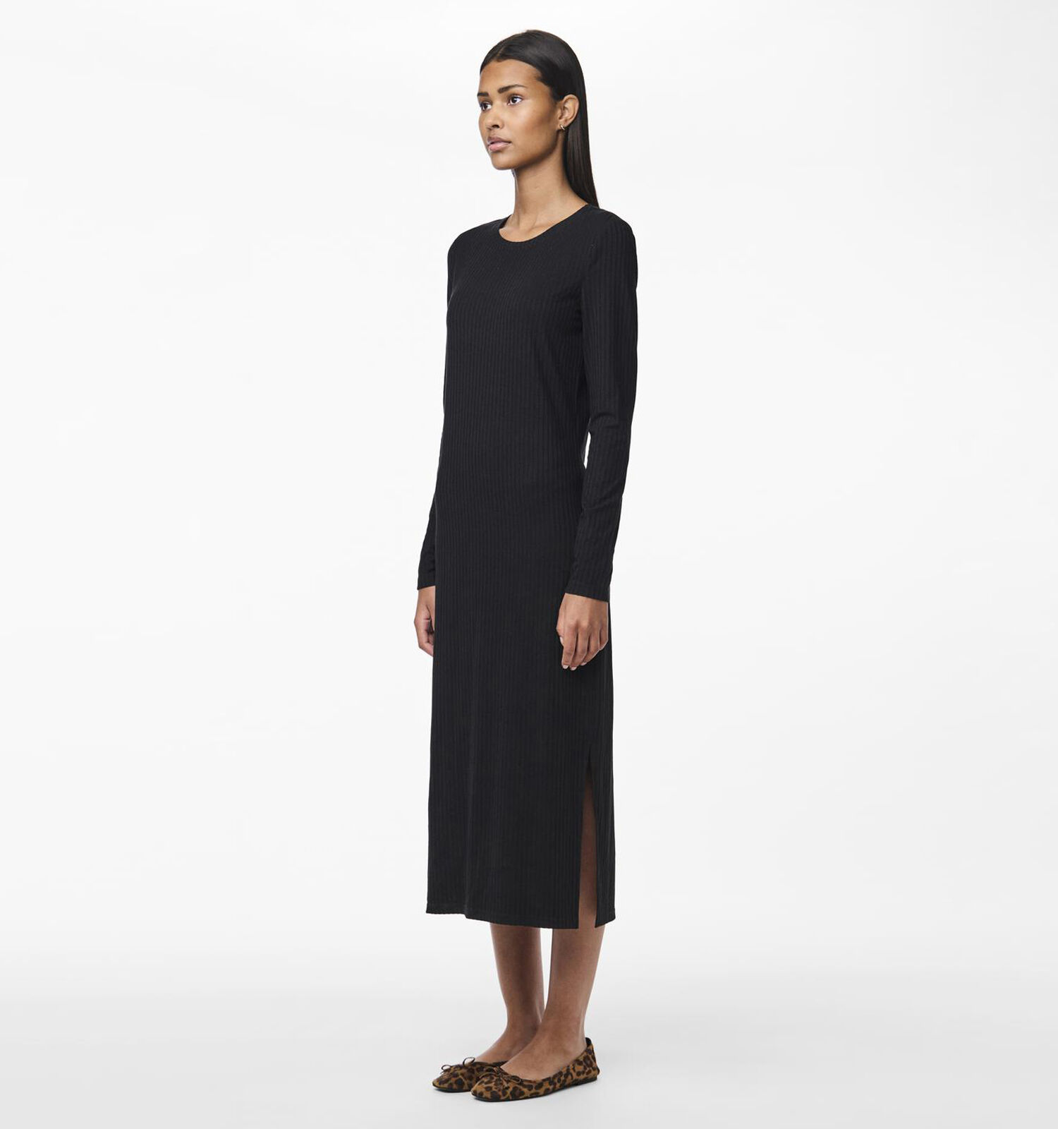 Pieces Kylie Zwarte Lange jurk Dames Kleedjes Online op TORFS.BE