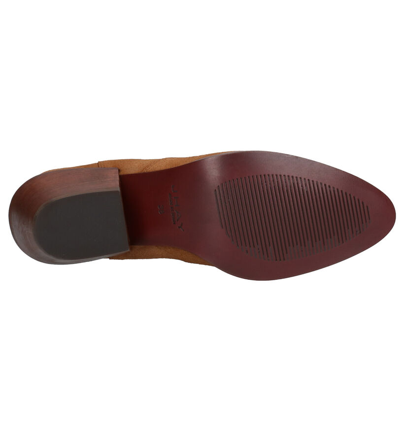 JHay Bottines à talons en Cognac en nubuck (262339)