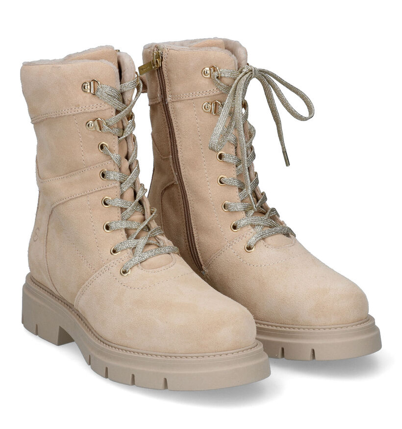Tamaris Boots à lacets en Beige pour femmes (315390)