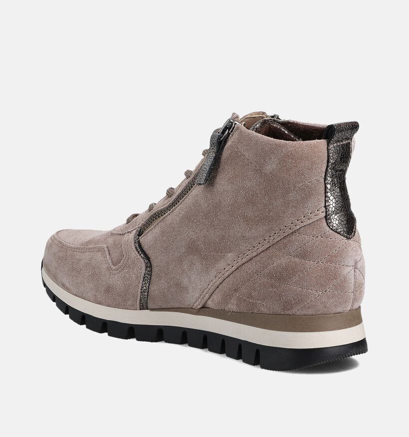 Gabor Beige Hoge Sneakers voor dames (363661) - geschikt voor steunzolen