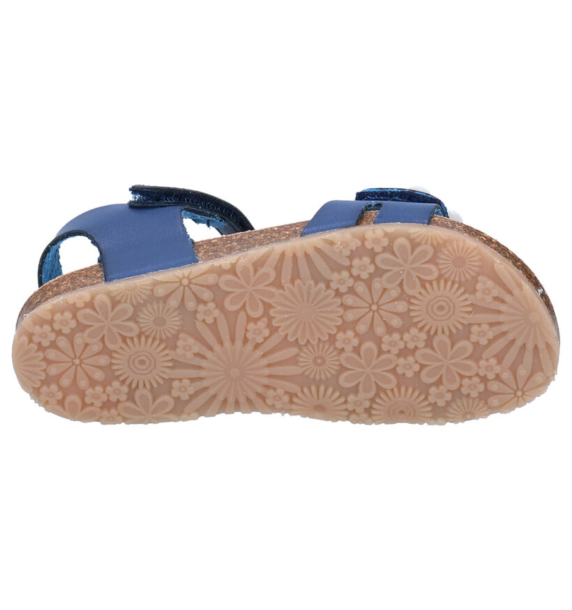 Milo & Mila Blauwe Sandalen in kunstleer (272269)