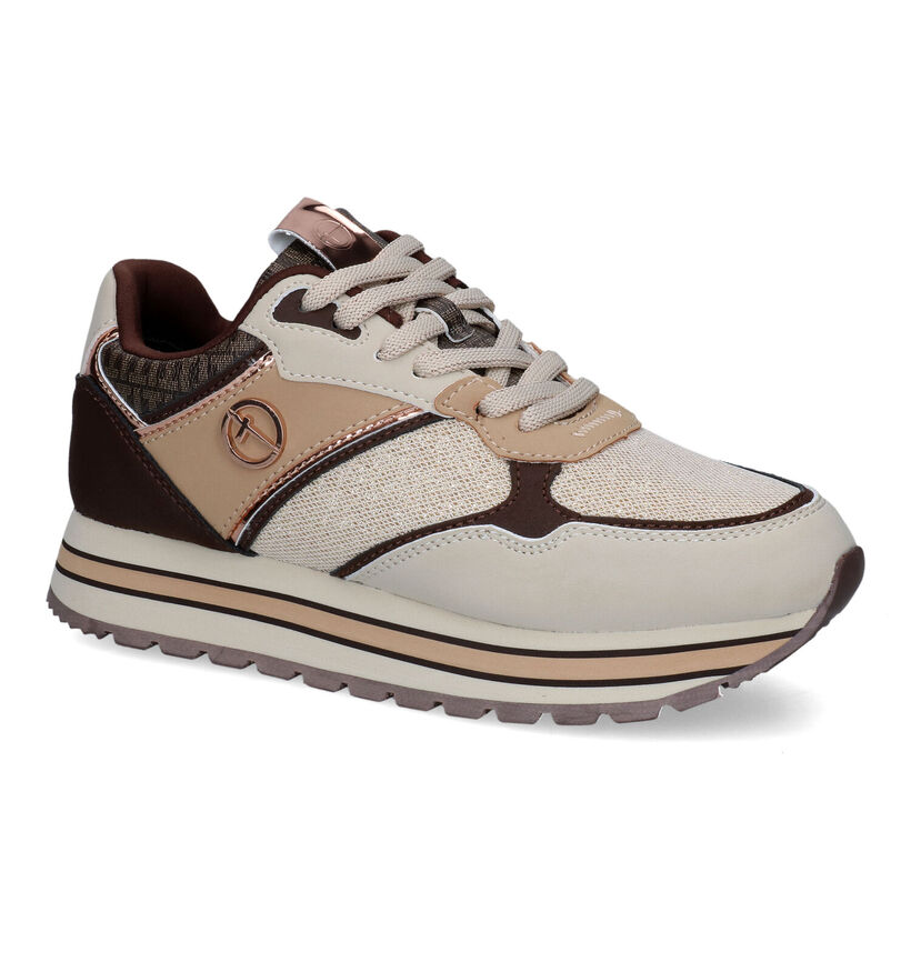 Tamaris Baskets casual en Beige foncé pour femmes (313135) - pour semelles orthopédiques