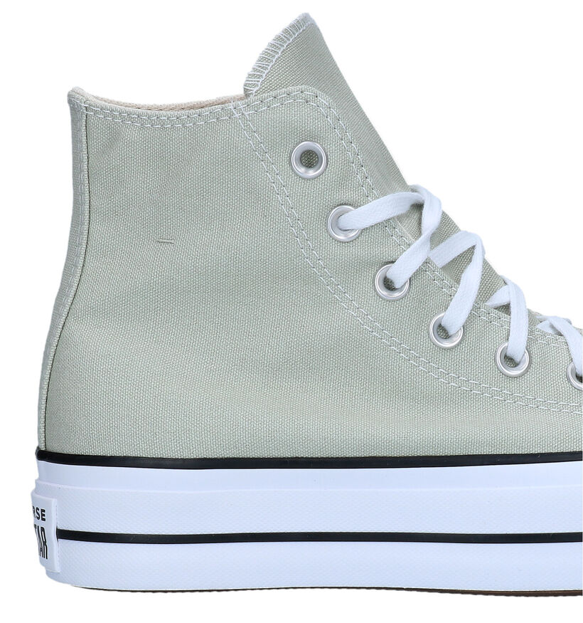 Converse Chuck Taylor All Star Lift Platform Baskets en Vert pour femmes (325469)