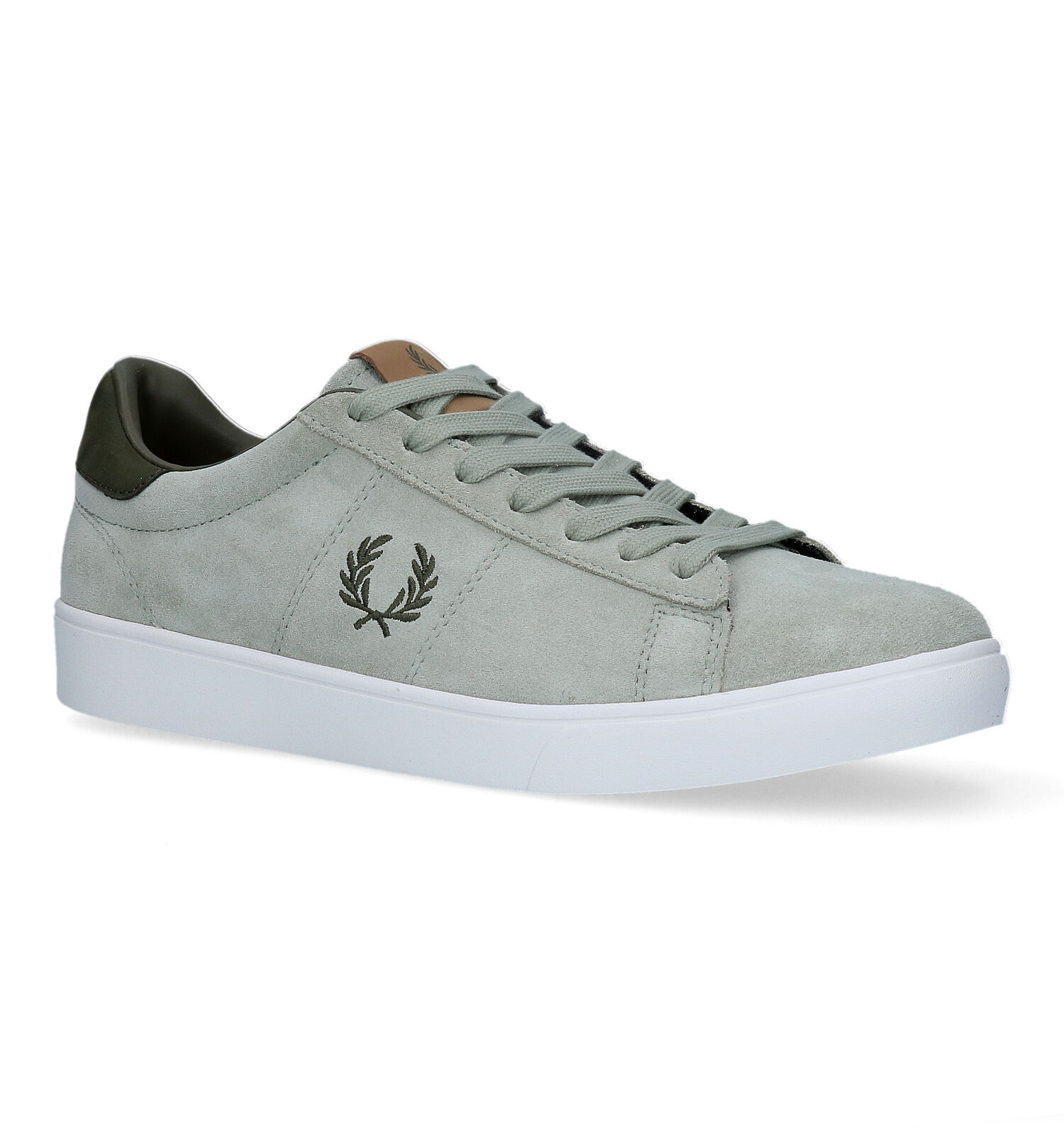 Fred Perry Spencer Groene Veterschoenen Heren Lage schoenen Online op TORFS.BE