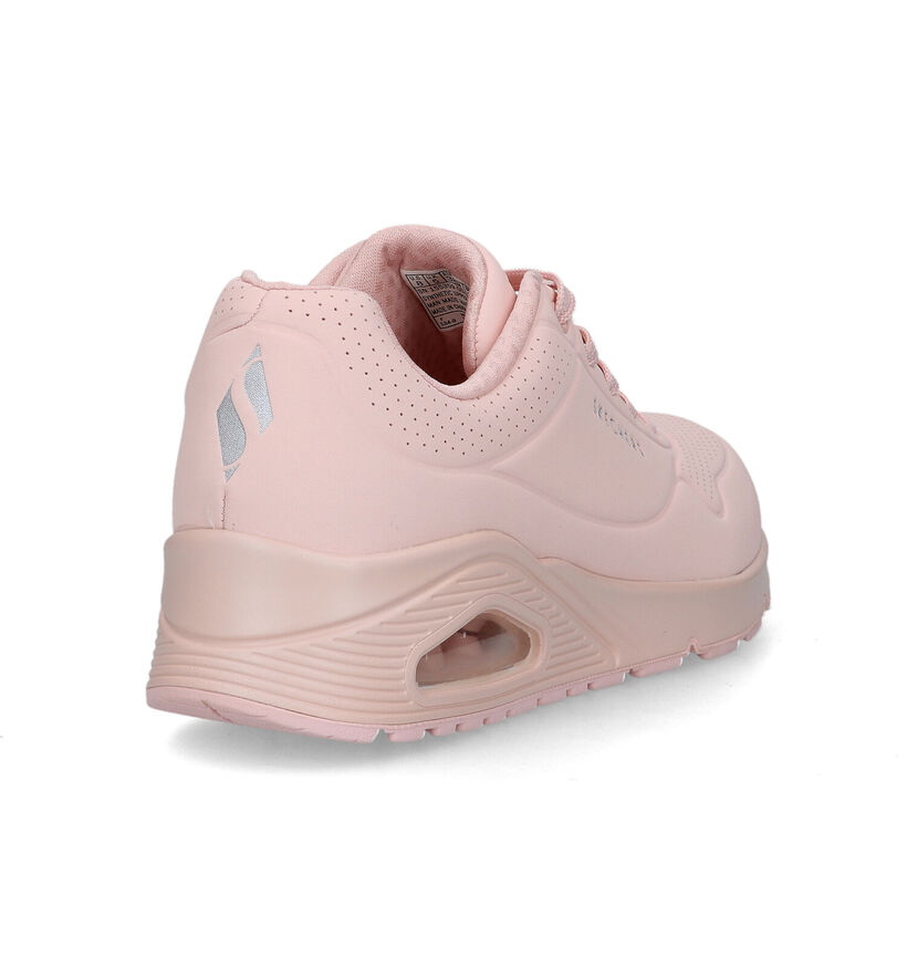 Skechers Uno Frosty Kicks Roze Sneakers voor dames (319370) - geschikt voor steunzolen