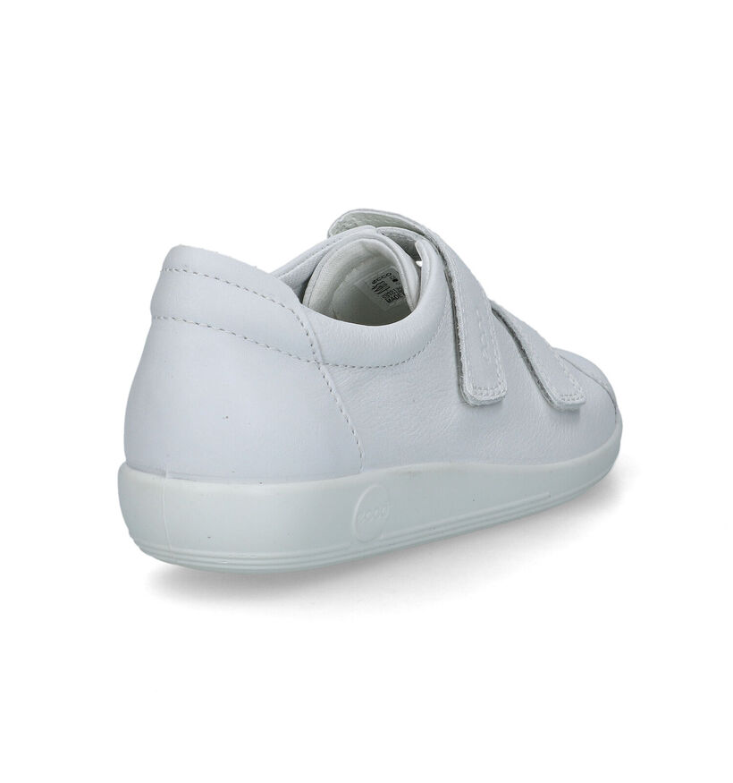 ECCO Soft 2.0 Chaussures à velcro en Blanc pour femmes (321149) - pour semelles orthopédiques