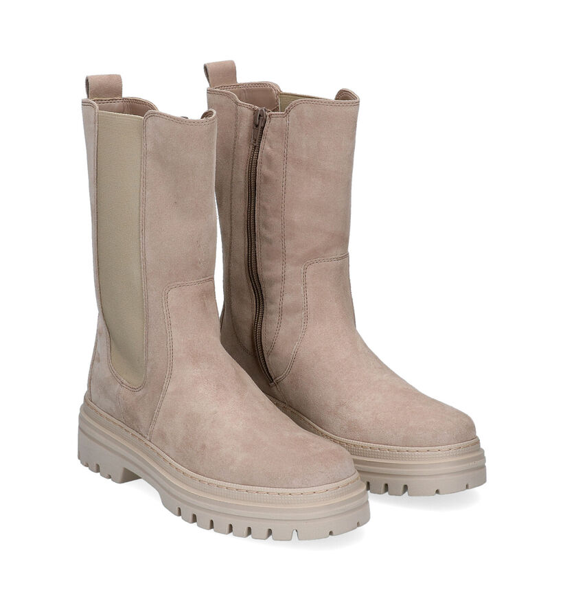 Gabor Best Fitting Bottines Chelsea en Beige pour femmes (297370) - pour semelles orthopédiques
