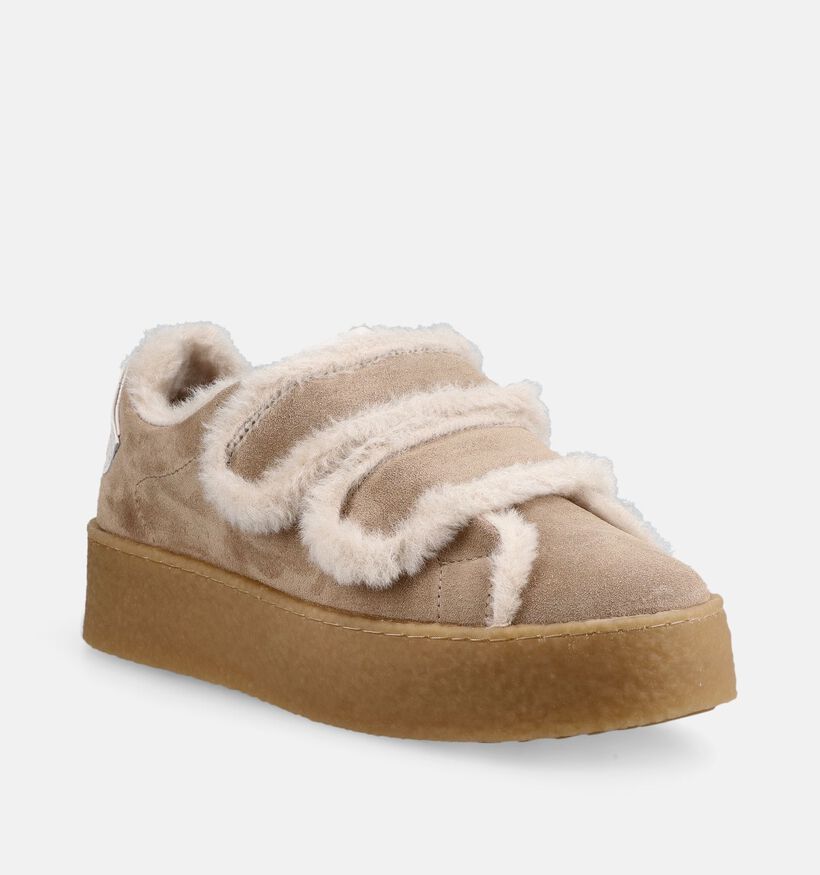 Tamaris Donkerbeige Schoenen met Velcro voor dames (381083) - geschikt voor steunzolen