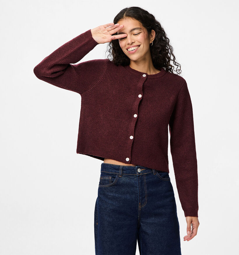 Pieces Silly Gilet en Bordeaux pour femmes (378375)