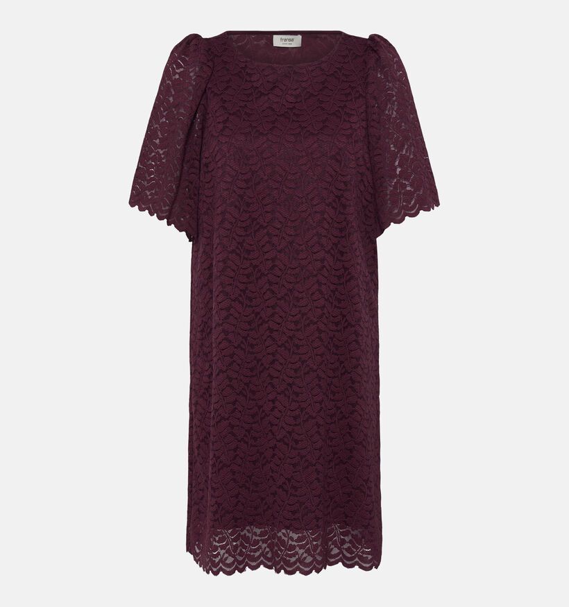 Fransa Amelia Robe mi-longue en Bordeaux pour femmes (382242)