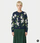 The Korner Fleurs Gilet en Bleu pour femmes (382179)