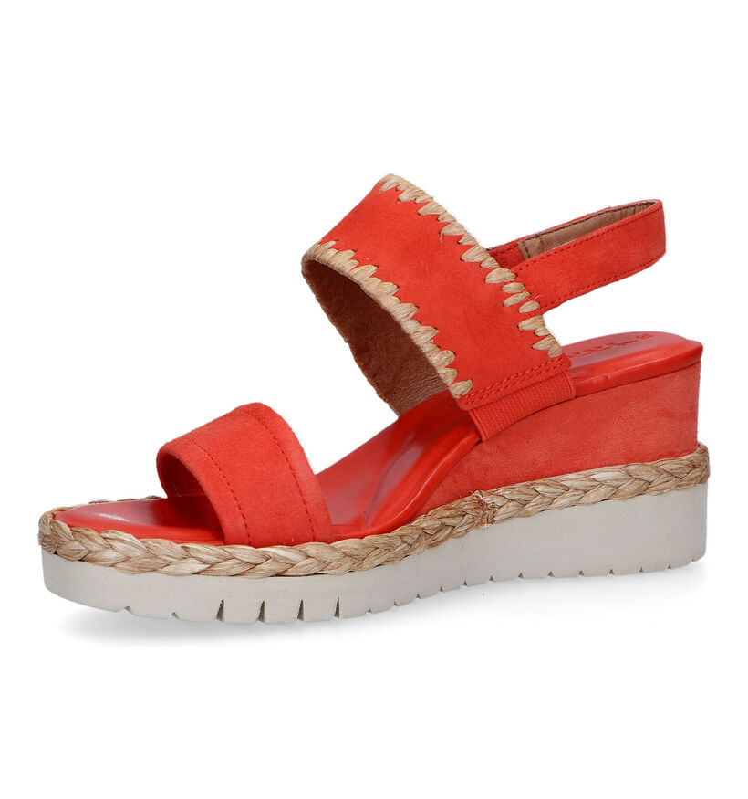 Tamaris Oranje Sandalen met sleehak voor dames (322261)