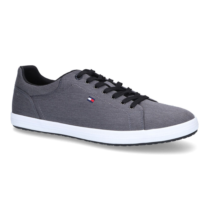 Tommy Hilfiger Essential Chambray Baskets en Gris pour hommes (304045) - pour semelles orthopédiques