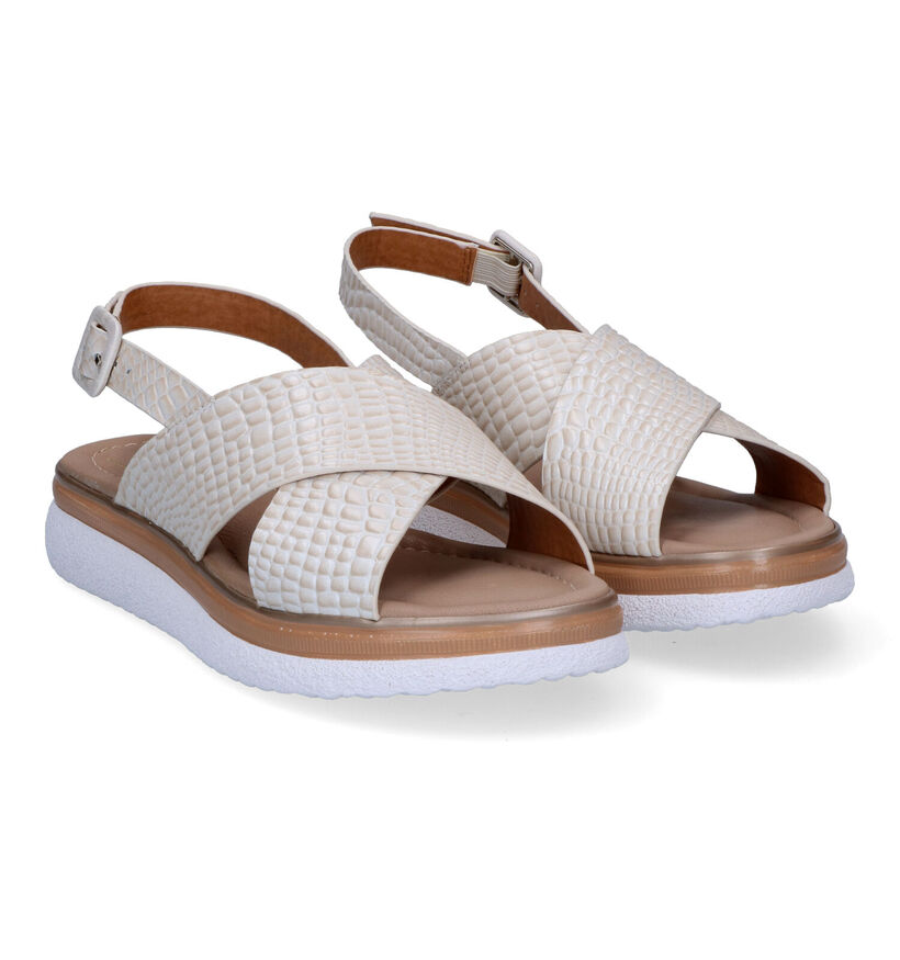 River Woods Baila Sandales en Beige en cuir (306941)