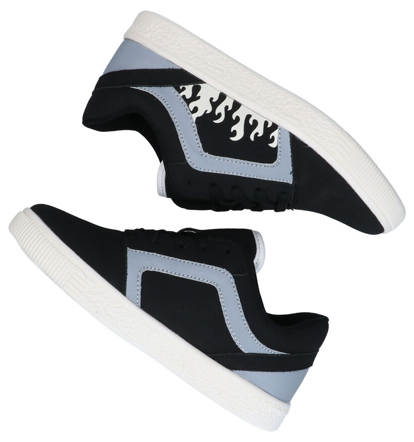 Flashion Designers Zwarte Sneakers in kunstleer (282904)