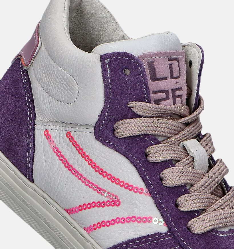 Little David Prisca Witte Hoge schoenen voor meisjes (348065) - geschikt voor steunzolen