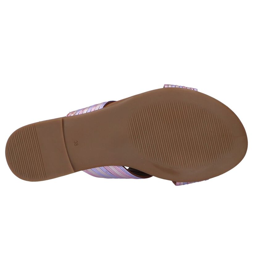 Inuovo Nu-pieds plates en Rose pour femmes (248761)