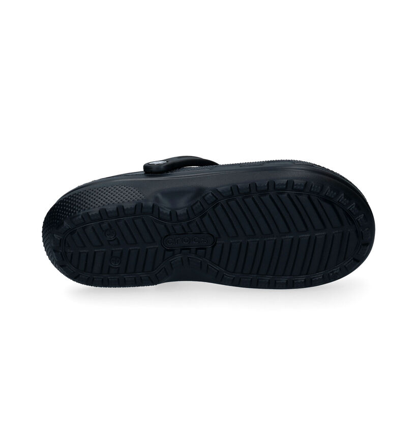 Crocs Classic Fuzz-lined Clog Nu-pieds en Noir pour femmes (298589)