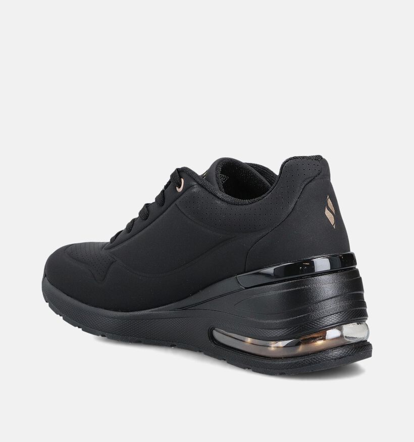 Skechers Millon Air Elevated Zwarte Sneakers voor dames (366476) - geschikt voor steunzolen
