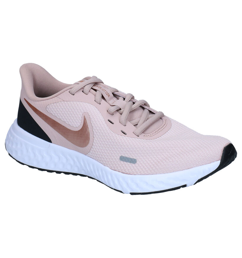 Nike Revolution 5 Zwarte Sneakers in kunstleer (290920)