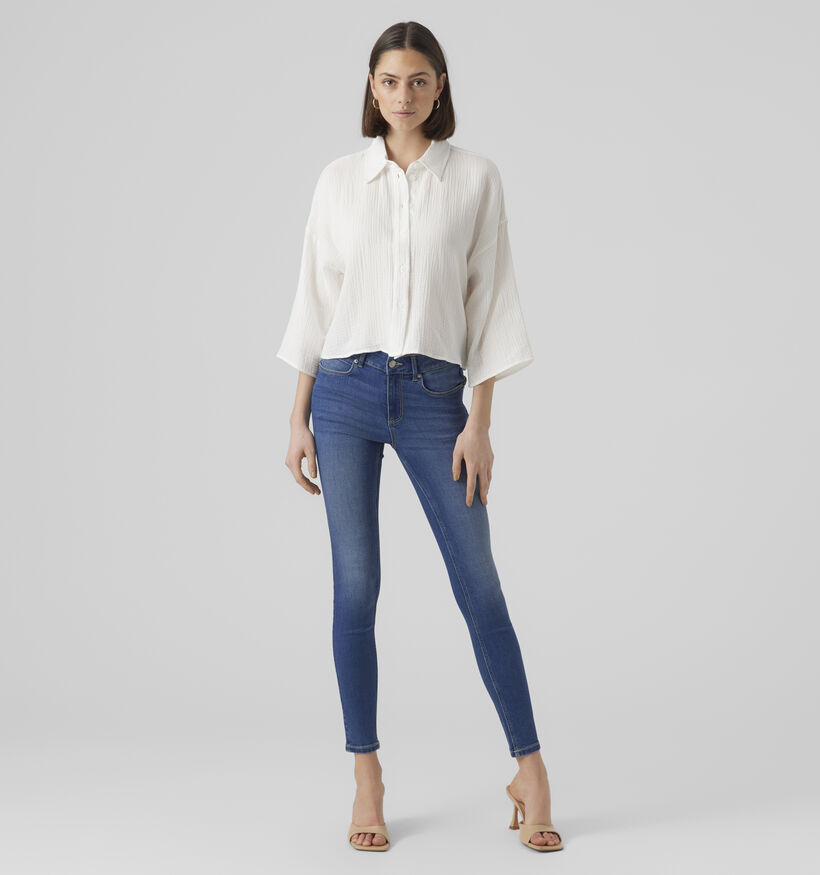 Vero Moda Natali Chemise Courte en Blanc pour femmes (353180)