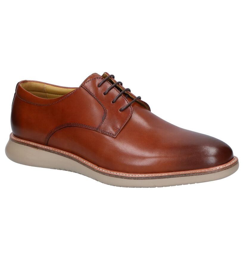 Steptronic Nathan Cognac Geklede Schoenen in leer (274000)