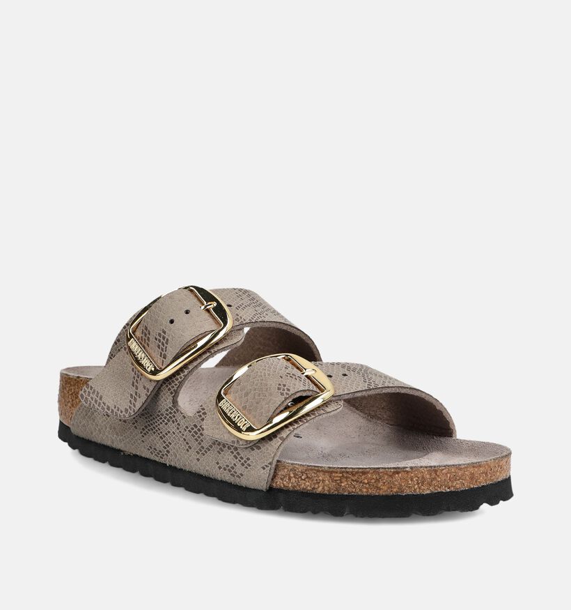 Birkenstock Arizona Big Buckle Taupe Slippers voor dames (376057)