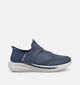 Skechers Slade Caster Blauwe Slip-in Sneakers voor heren (371051) - geschikt voor steunzolen