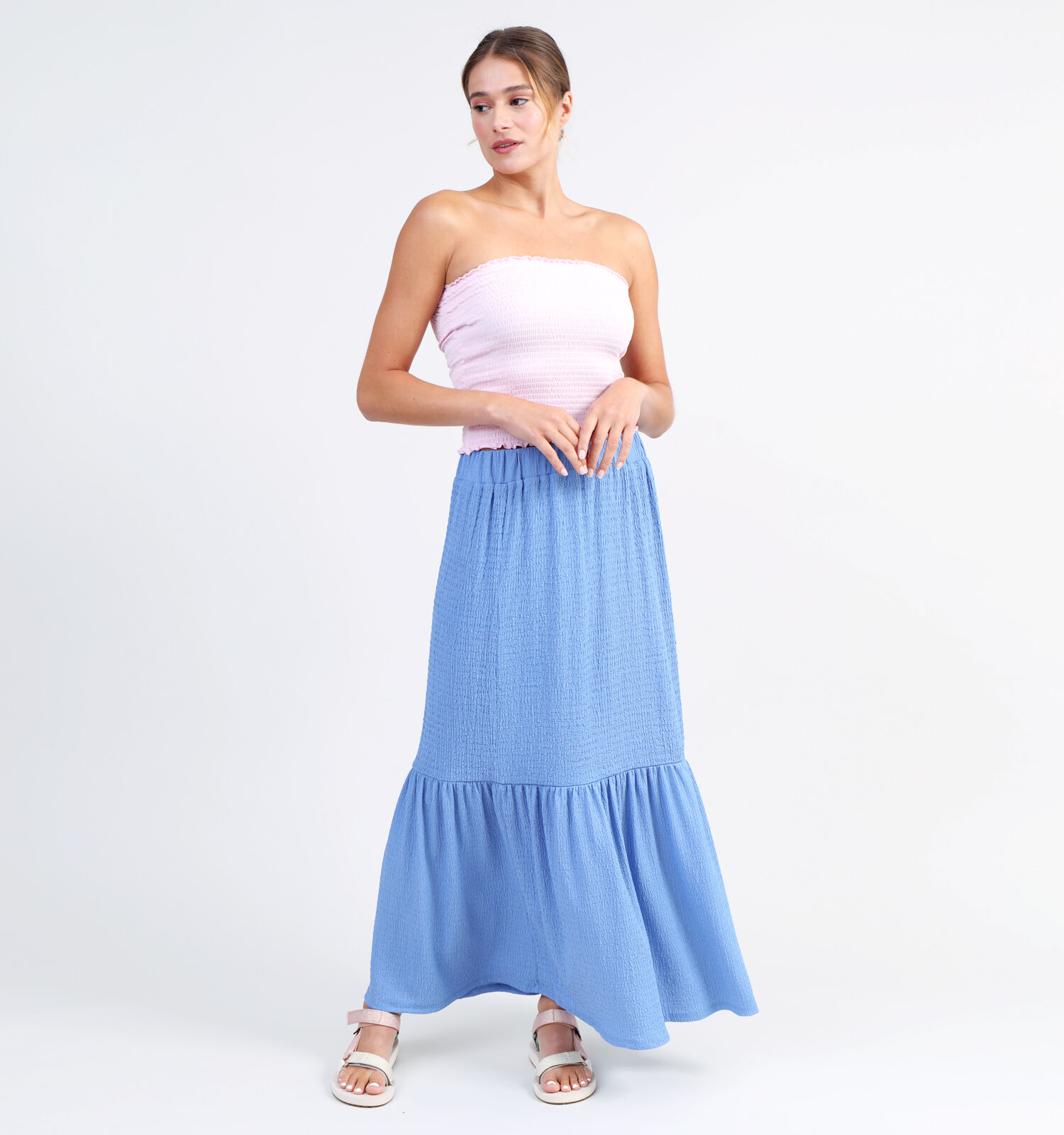 Blauwe maxi sale rok