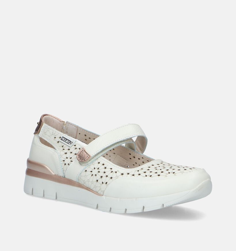 Pikolinos Cantabria Ecru Velcroschoenen voor dames (354671) - geschikt voor steunzolen