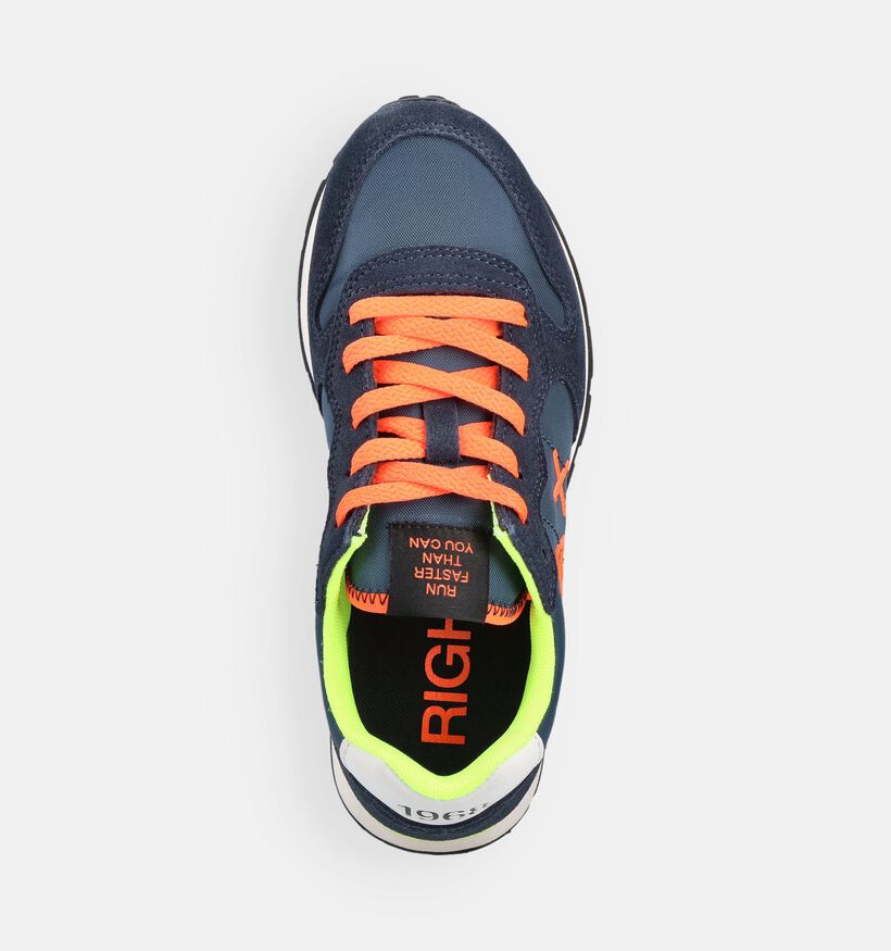 Sun68 Tom Blauwe Lage Sneakers voor jongens, meisjes (369061) - geschikt voor steunzolen