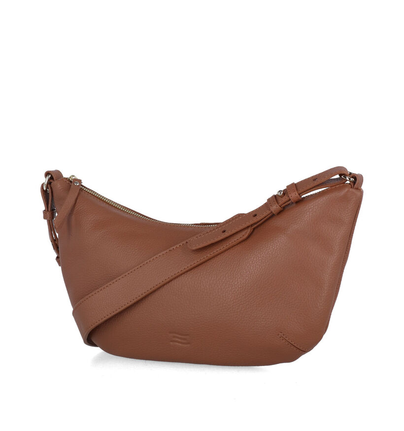 Crinkles Sac porté croisé en Cognac pour femmes (324983)