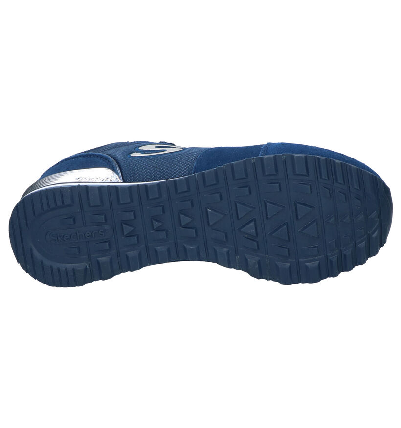 Skechers Blauwe Sneakers in daim (265020)