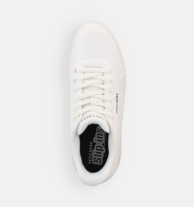 Skechers Slip-ins Uno Baskets en Blanc pour hommes (375643)