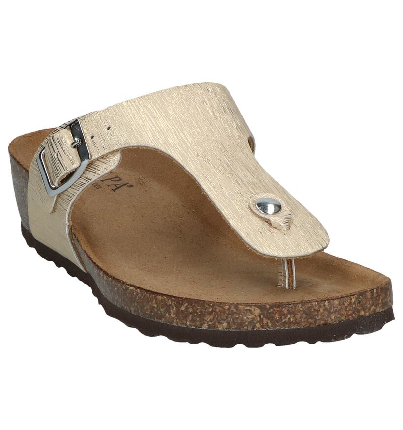 Gouden Slippers Scapa in kunstleer (246050)