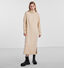 Pieces Juliana Beige Jurk met rolkraag voor dames (332848)