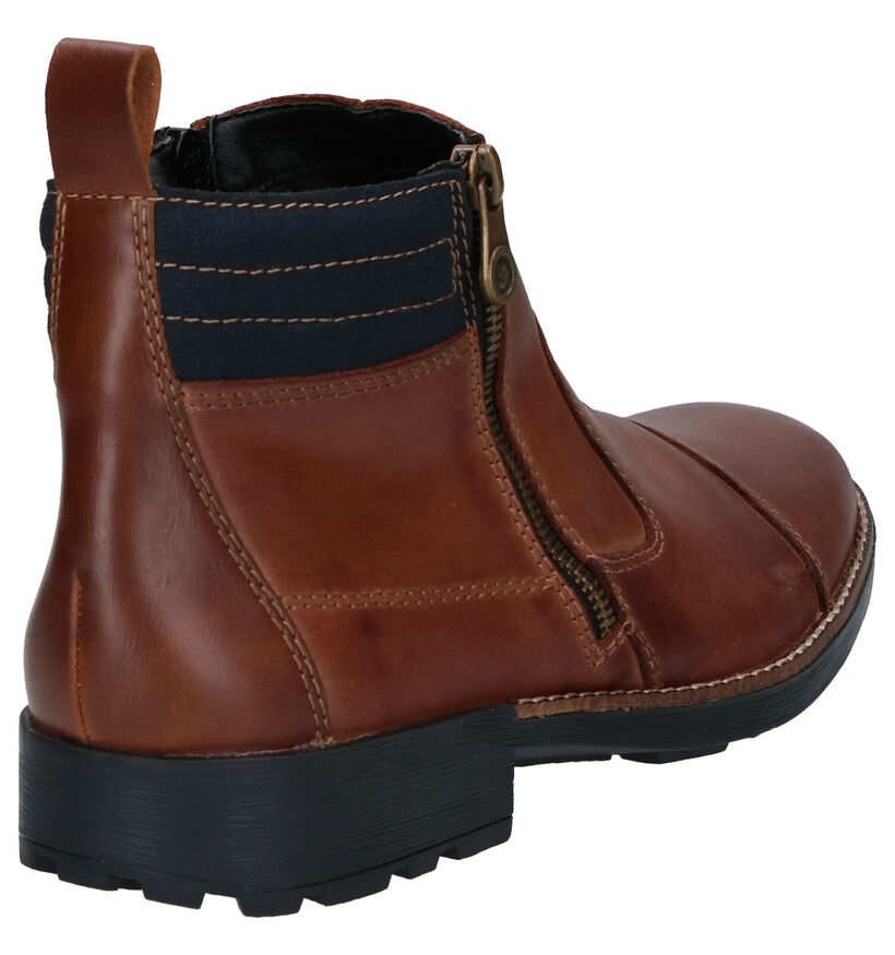 Rieker Donkerbruine Boots in leer (260528)