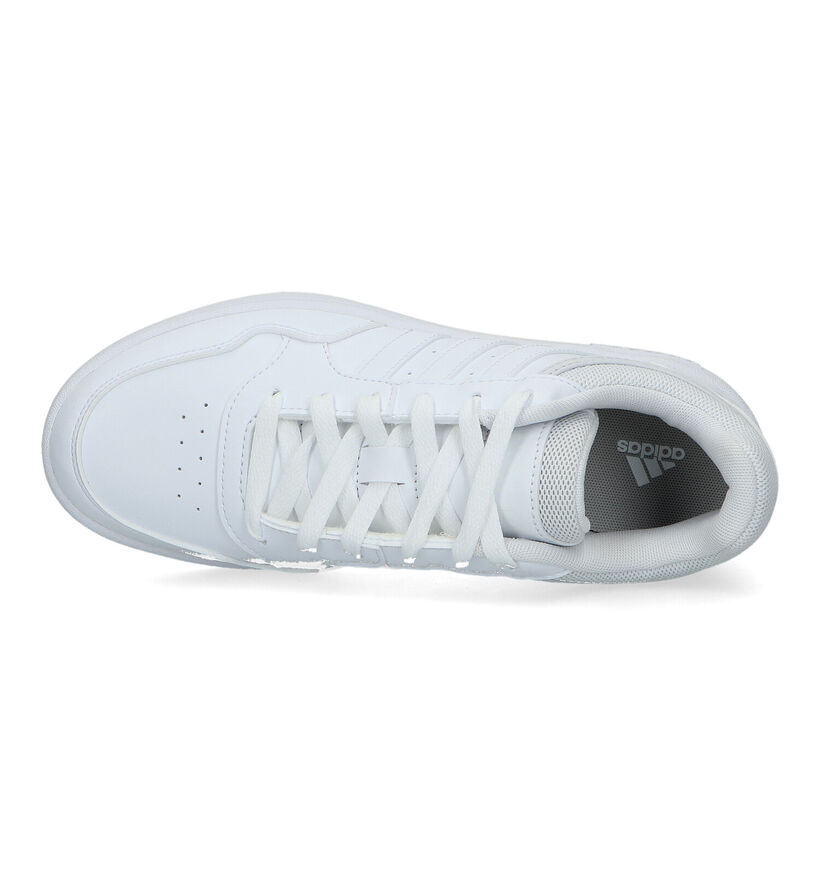 adidas Hoops 3.0 Witte Sneakers in kunstleer (318794)