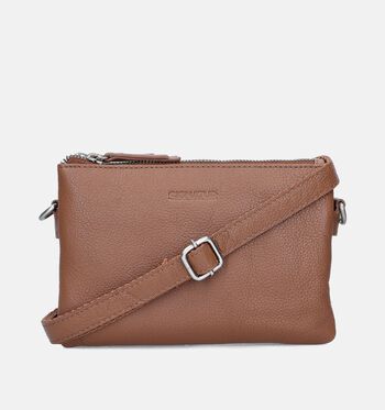 Signatur Crossbody tassen Zwart/Cognac