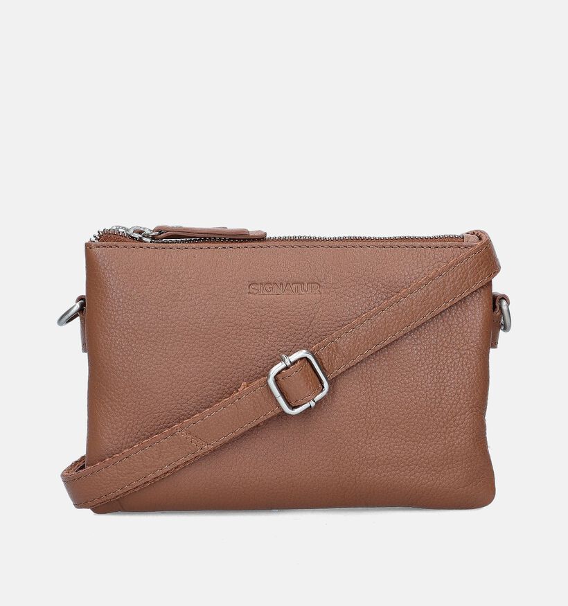 Signatur Sac porté croisé en Noir Signatur Sac porté croisé en Cognac pour femmes (349495)