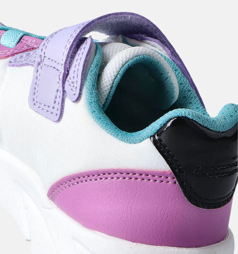 Geox Loftus Wit-Paarse Sneakers voor meisjes (356415) - geschikt voor steunzolen