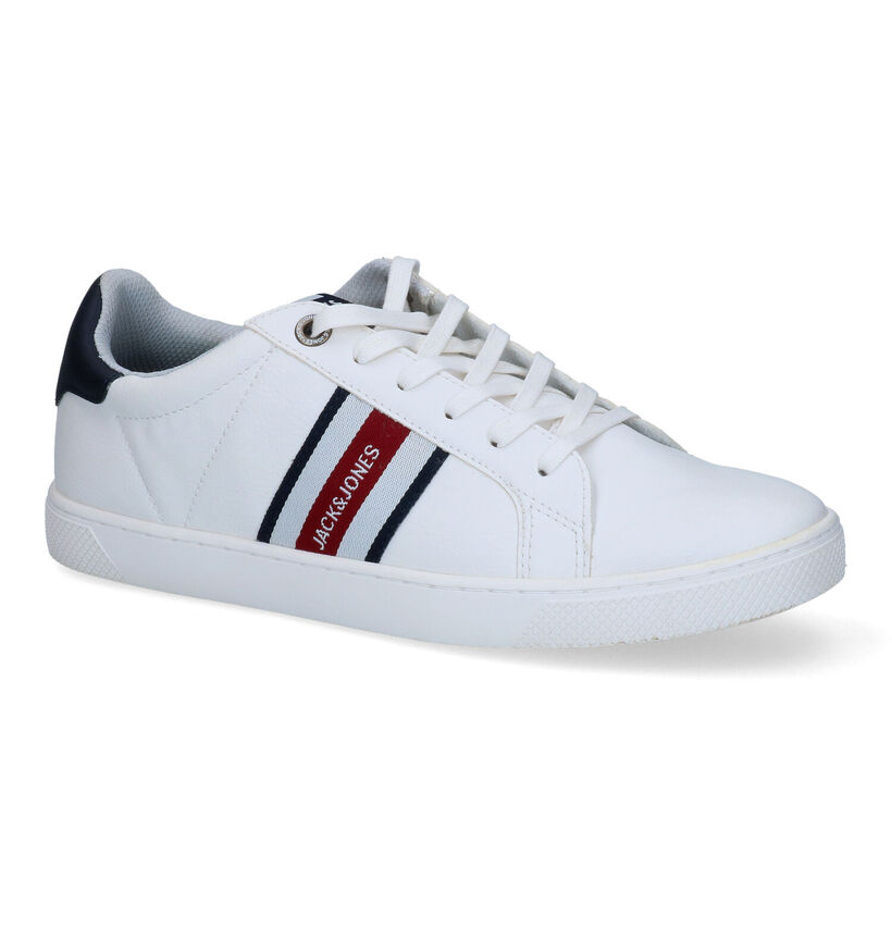 Jack & Jones Trent Tape Chaussures &agrave; lacets en Blanc en simili cuir (305179)