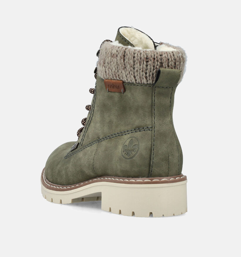 Rieker Kaki Waterdichte bottines voor dames (347420)