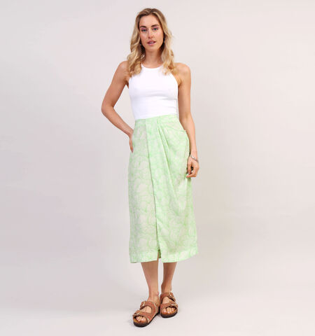Midi rok groen