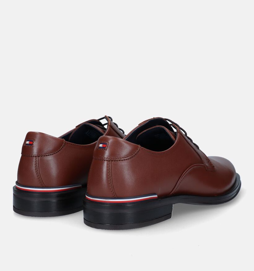 Tommy Hilfiger Core Cognac Veterschoenen voor heren (329368) - geschikt voor steunzolen