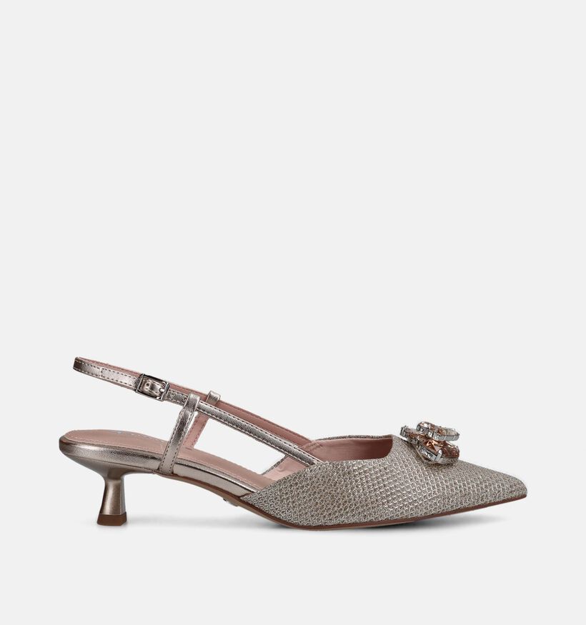 Tamaris Pearl Glam Escarpins slingback en Beige pour femmes (367686)