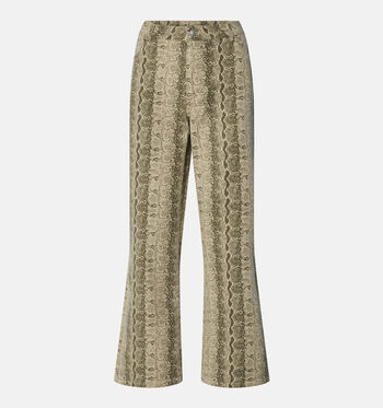 Wide leg jeans beige L32