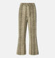 Pieces Salume Beige Wide Leg Jeans Slangenprint voor dames (359044)