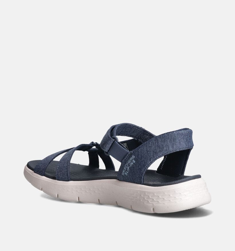 Skechers Go Walk Flex Illuminate Sandales en Bleu pour femmes (366570)