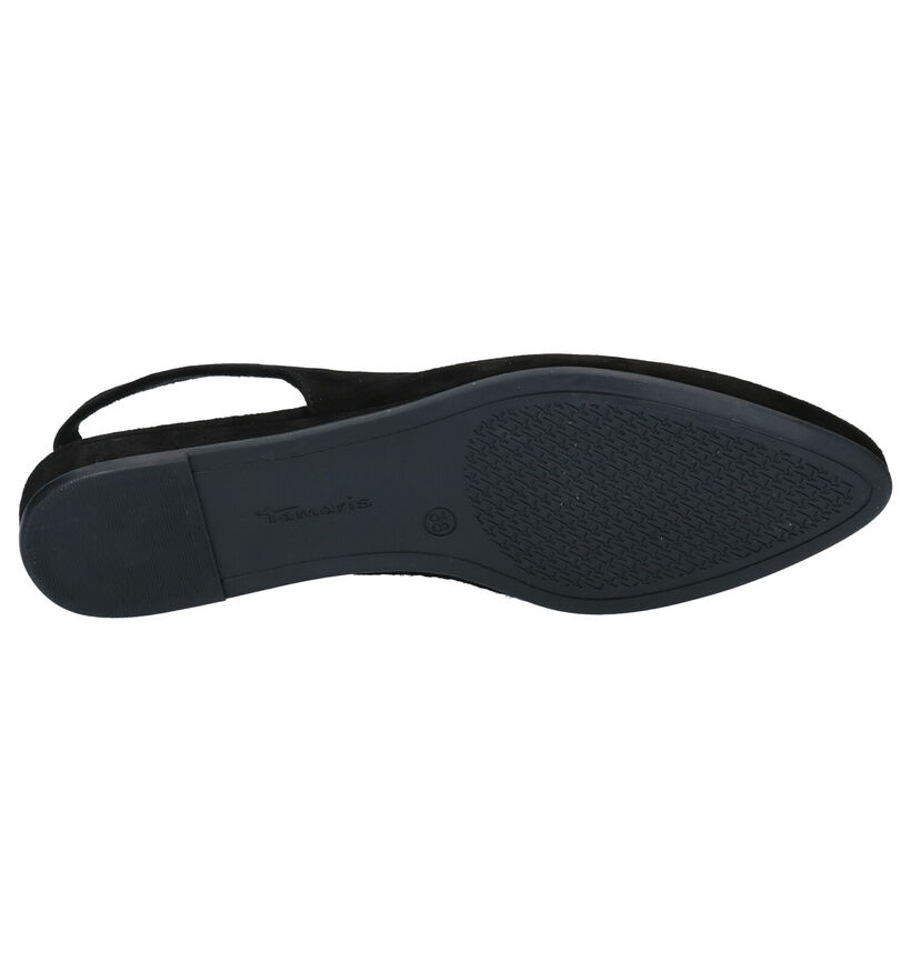 Tamaris Sandales plates en Noir en nubuck (269798)